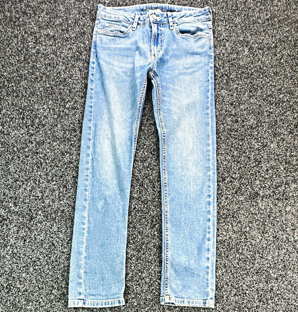 Calvin Klein Jeans Women’s Medium Wash Blue Slim Boyfriend Mid Rise Stretch 2